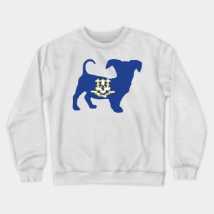 Chiweenie Dog Lover Connecticut Flag Crewneck Sweatshirt